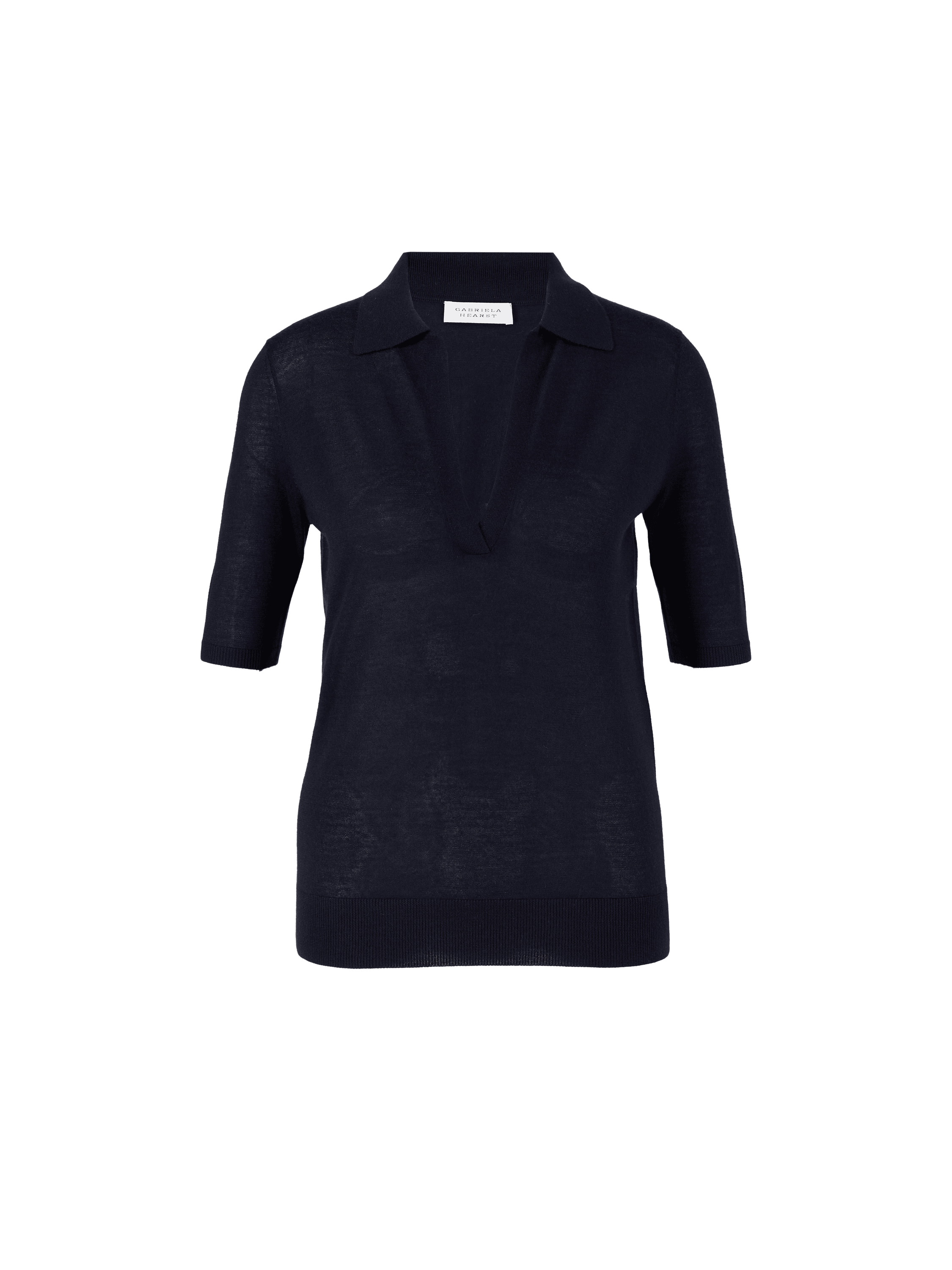 Cashmere-Poloshirt 'Frank' Marineblau