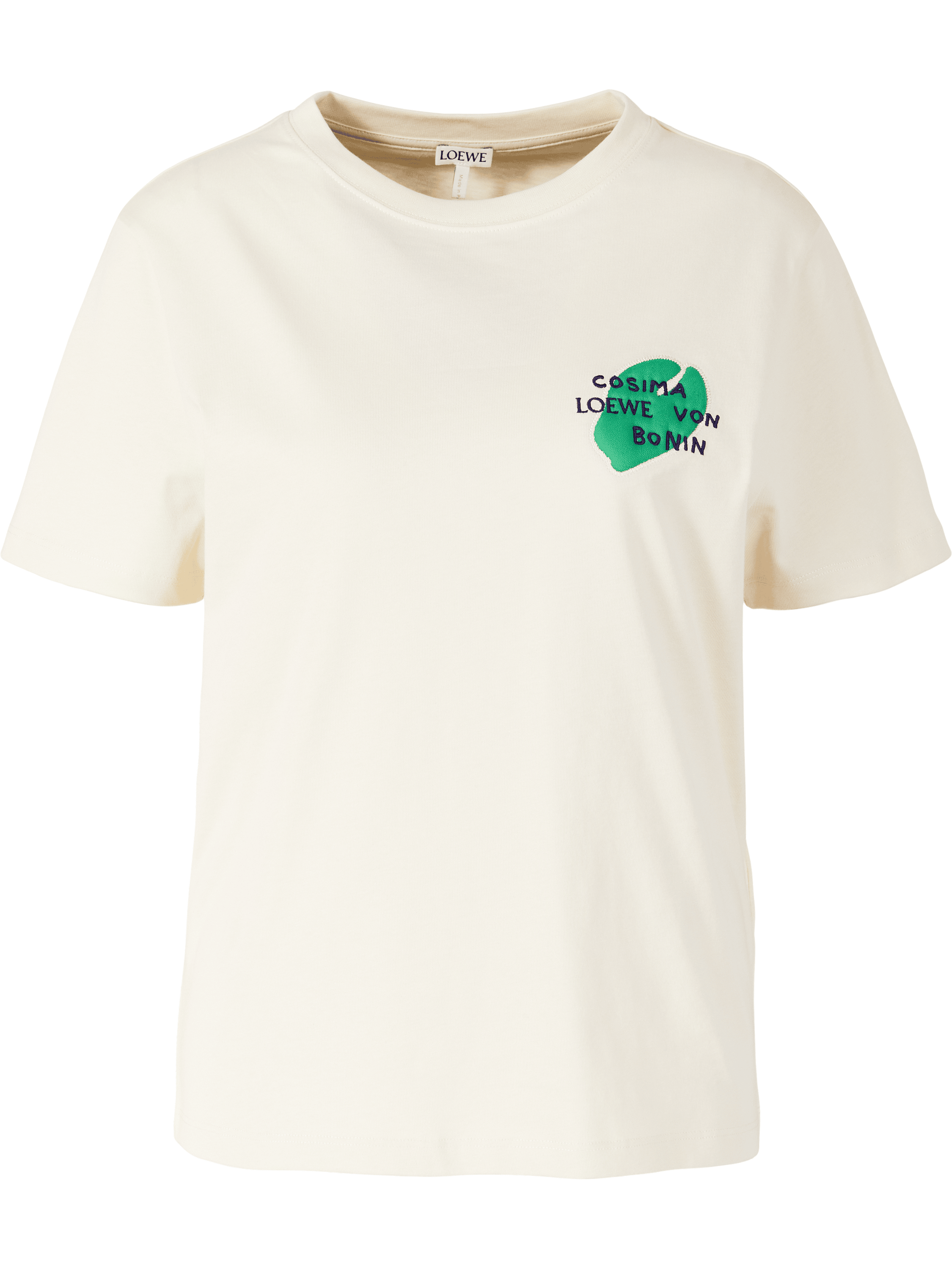 T-Shirt mit Print Crème