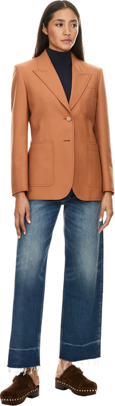 Straight-leg jeans, medium blue