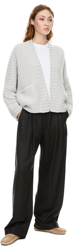 Cashmere-Strickjacke 'Rosanna' Kreide