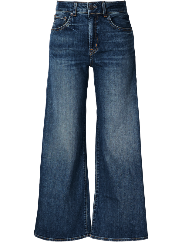 Straight-Leg Jeans 'Marlene' Mittelblau
