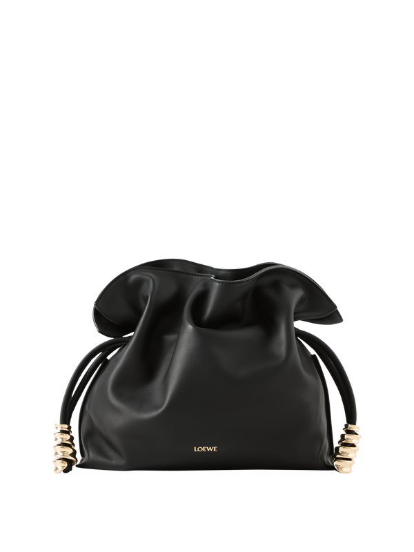 Clutch 'Flamenco Coil Medium' Schwarz