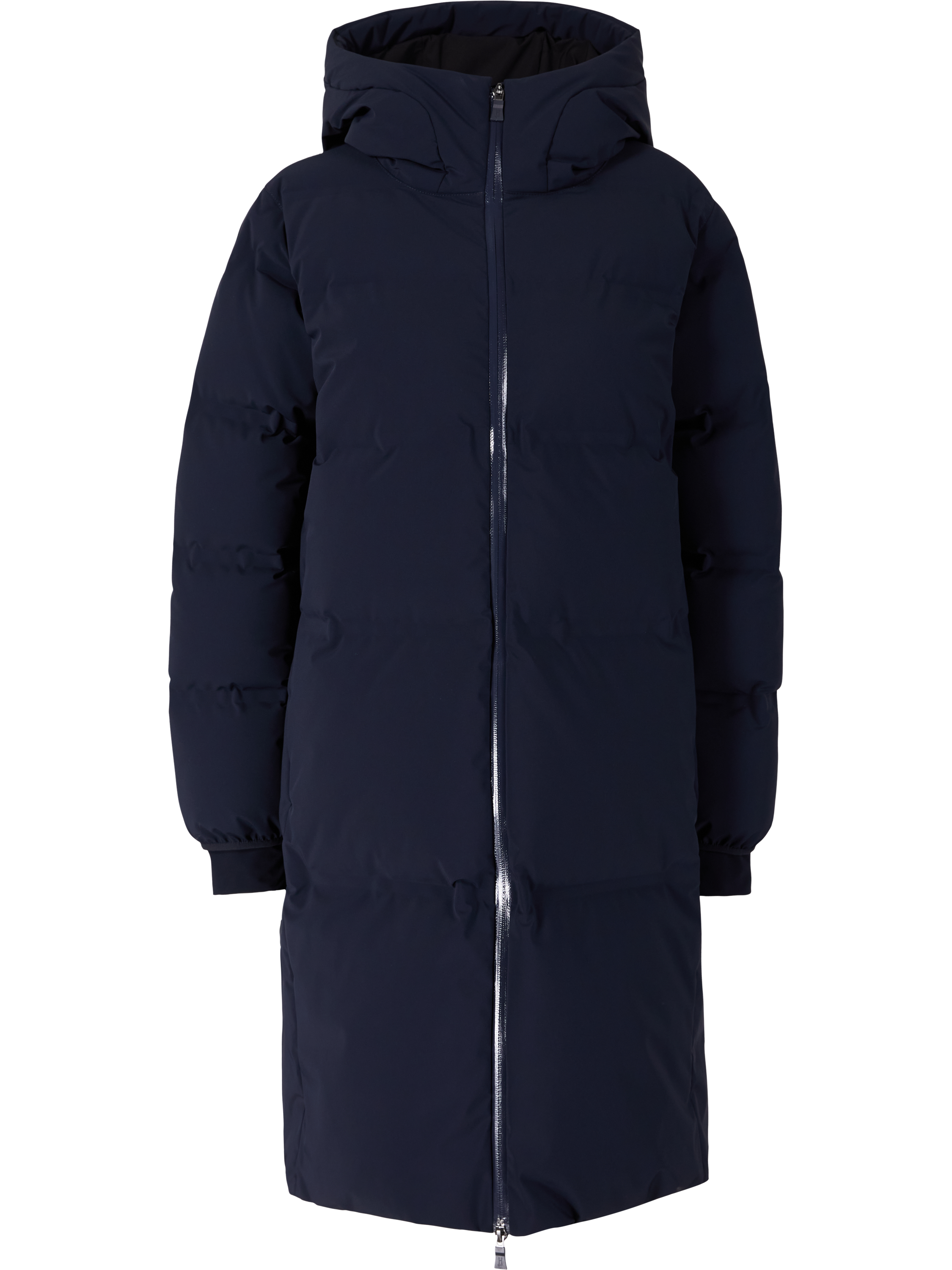 Herno Daunenmantel mit Kapuze Marineblau, Produktansicht – UNGER.DE