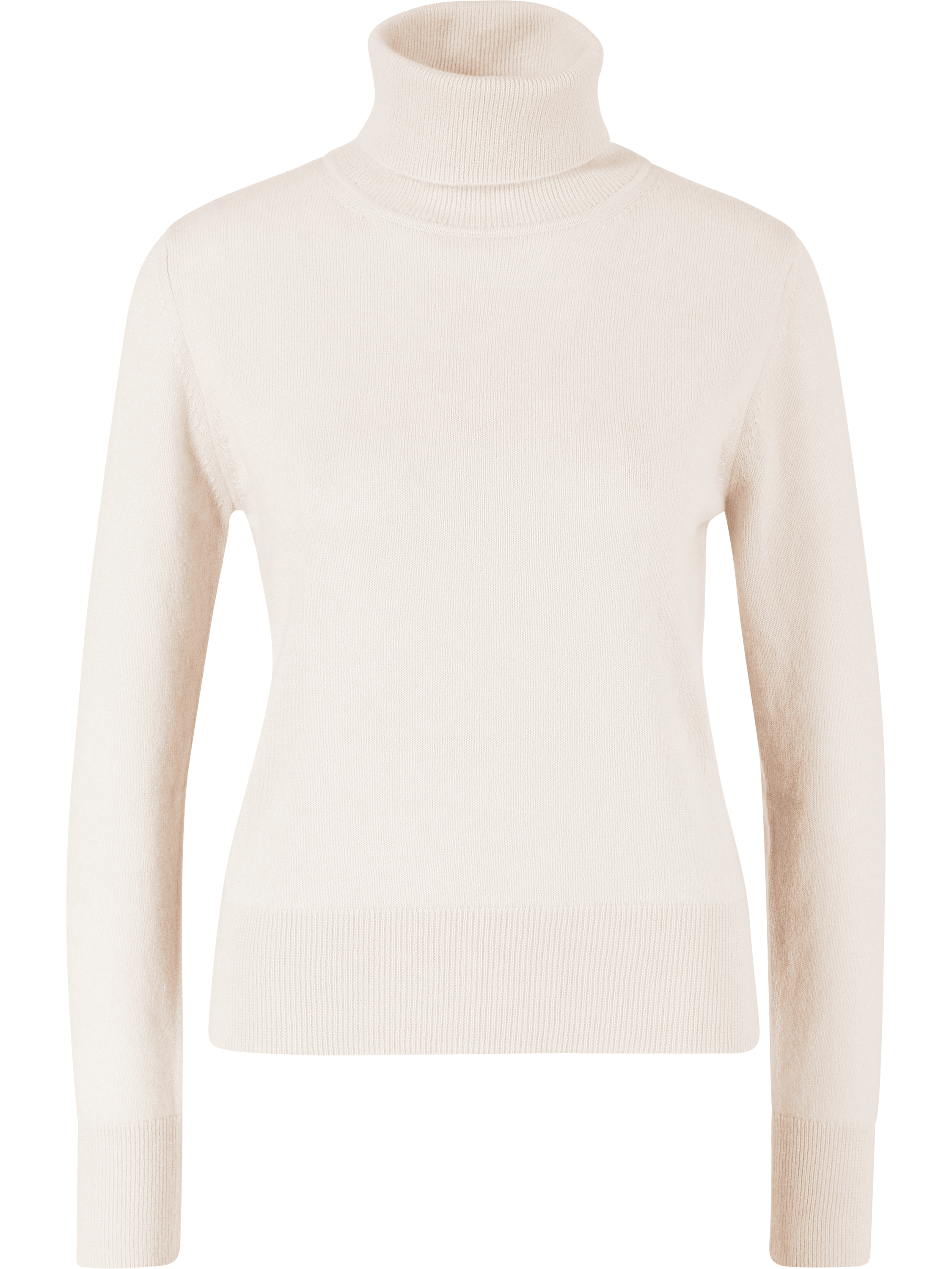 Iris von Arnim 'Neris' cashmere and silk jumper with a roll neck, in Alabaster, Product view – UNGER.DE