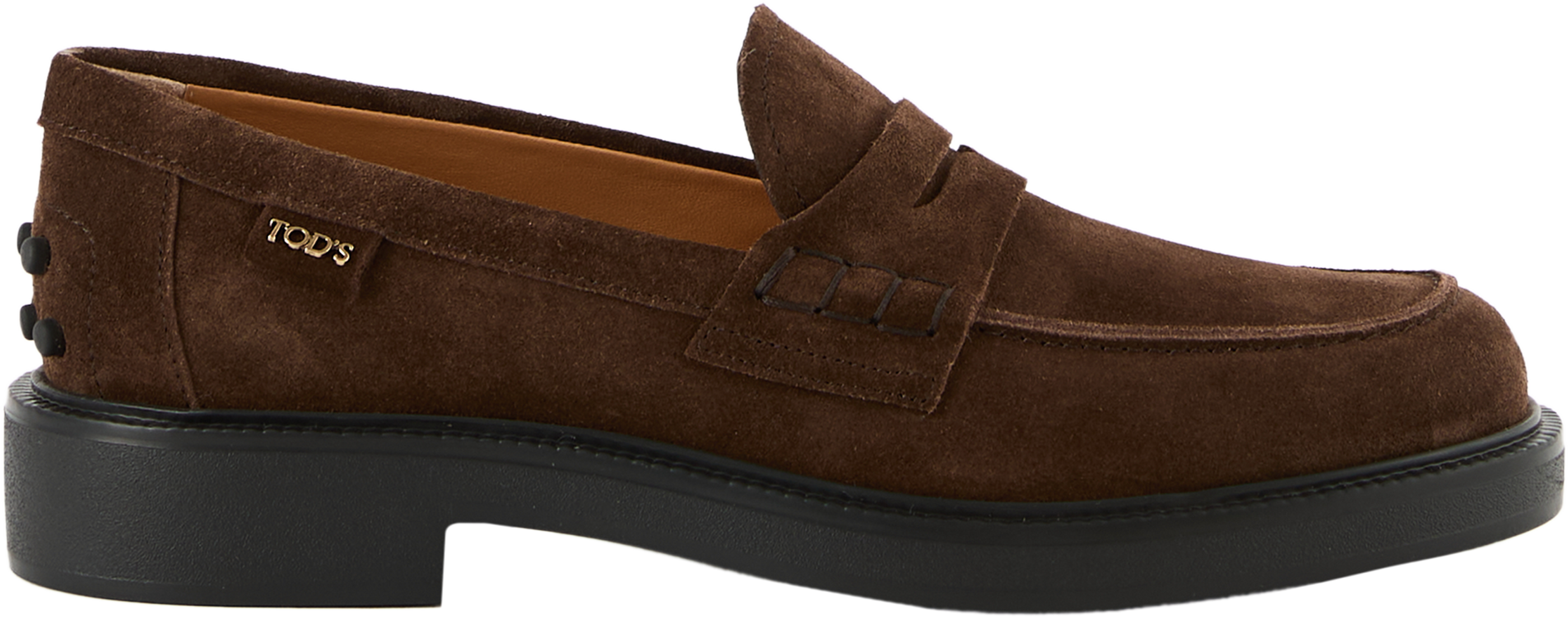 TOD'S Loafer aus Veloursleder Dunkelbraun, Produktansicht – UNGER.DE