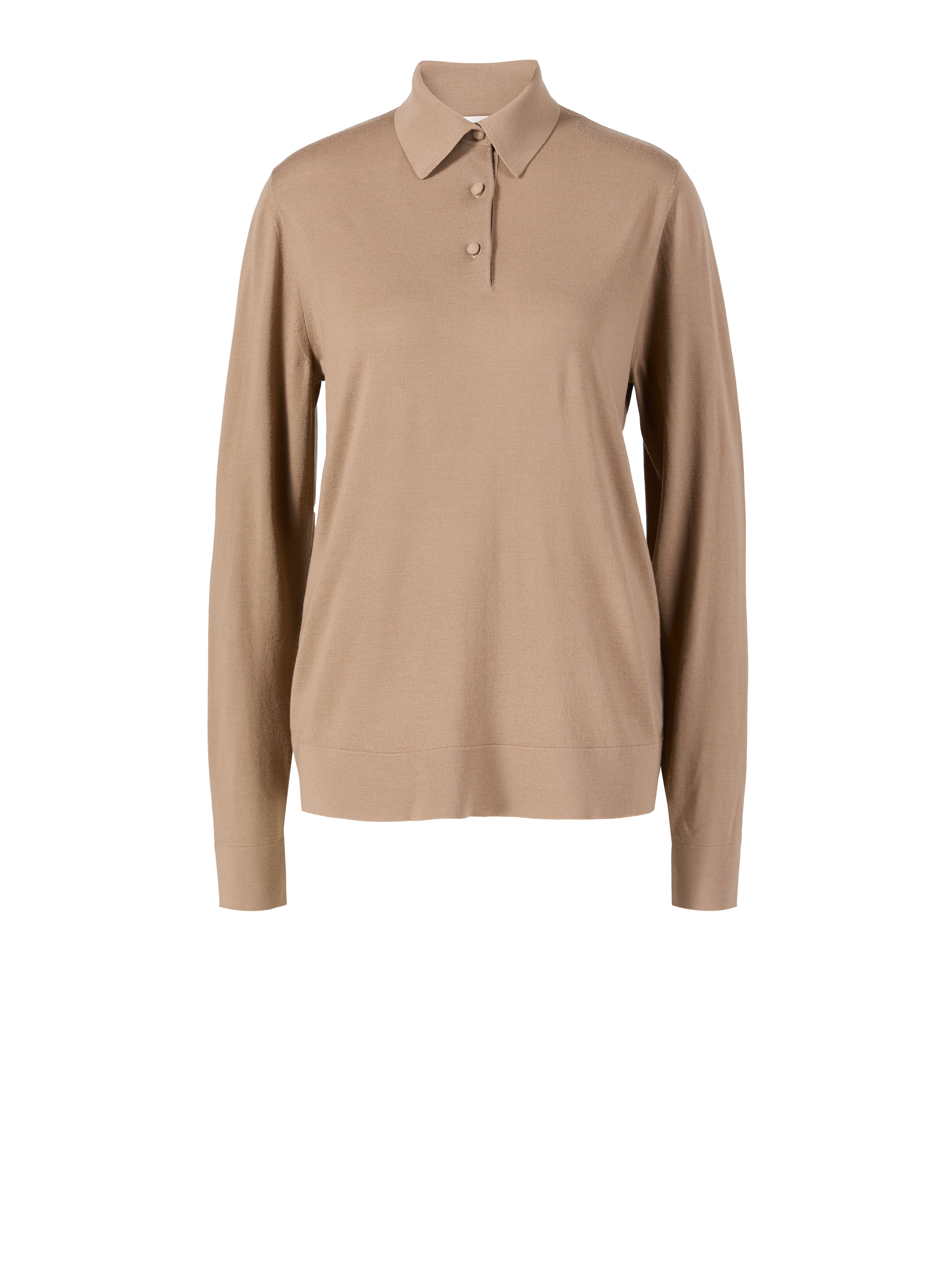 Poloshirt 'Ipanelli' aus Wolle Beige