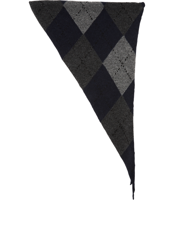 Cashmere-Bandana 'Clan' Marineblau
