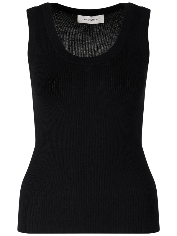 Cashmere-Tanktop 'Ina' Schwarz