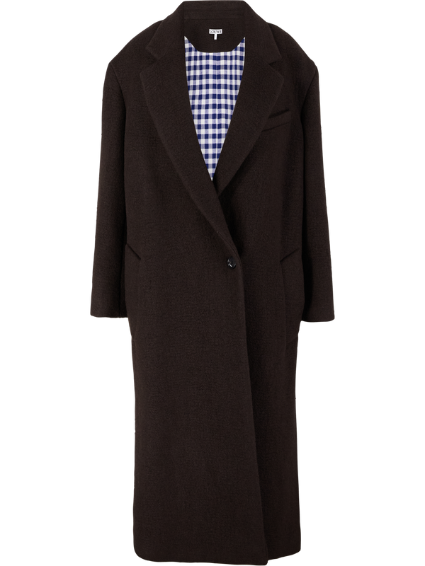 Mantel aus Cashmere Dunkelbraun