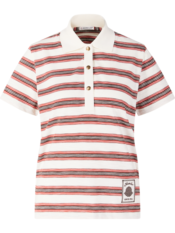Gestreiftes Poloshirt Beige