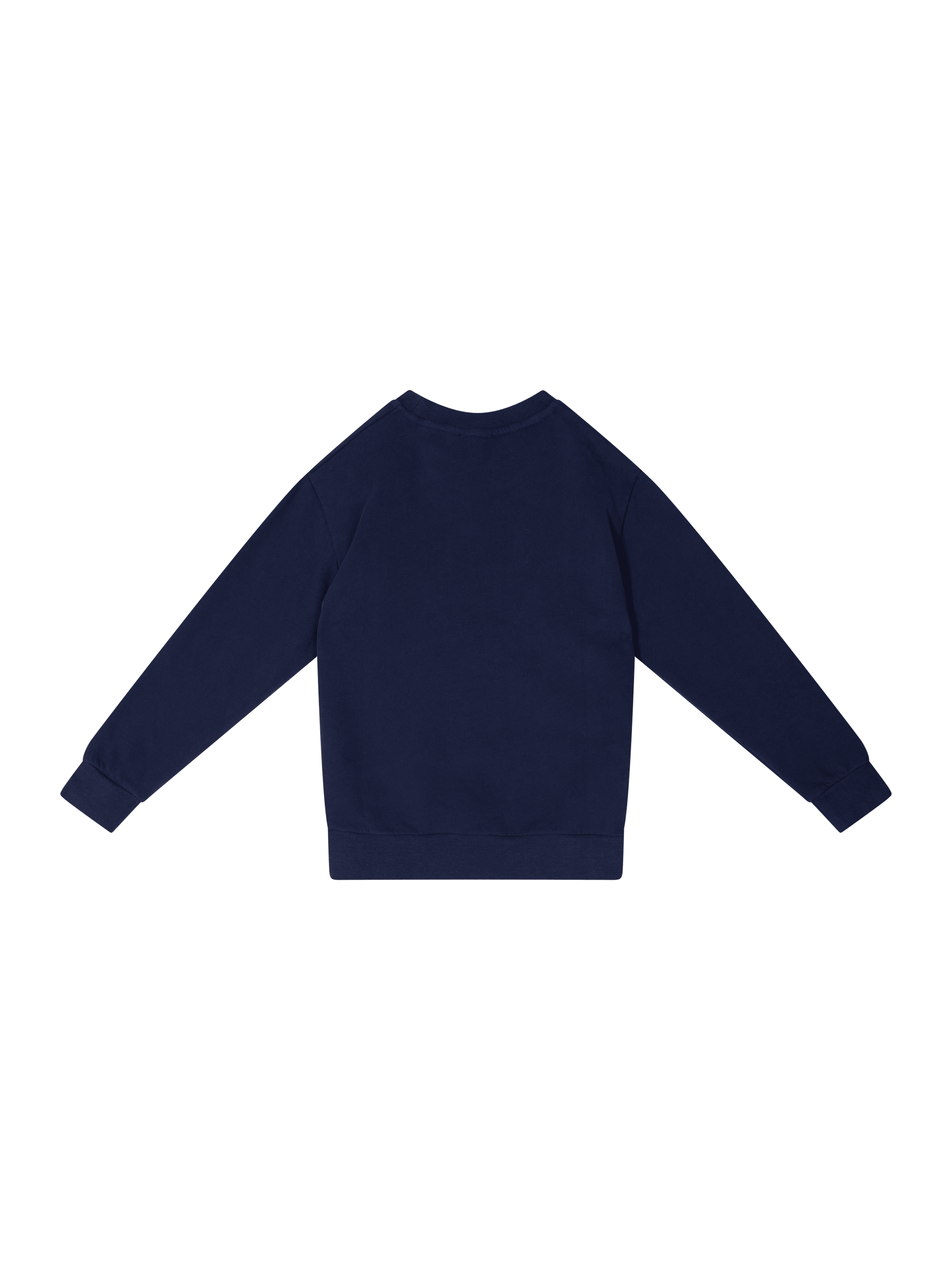 Vilebrequin Sweatshirt mit geflocktem Motiv Marineblau, Rückansicht – UNGER.DE