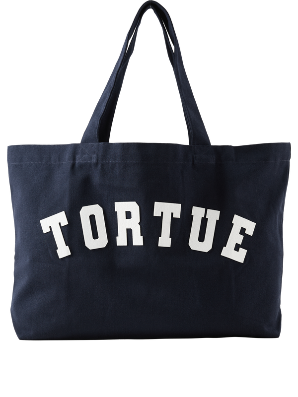 Shopper mit Logo Marineblau