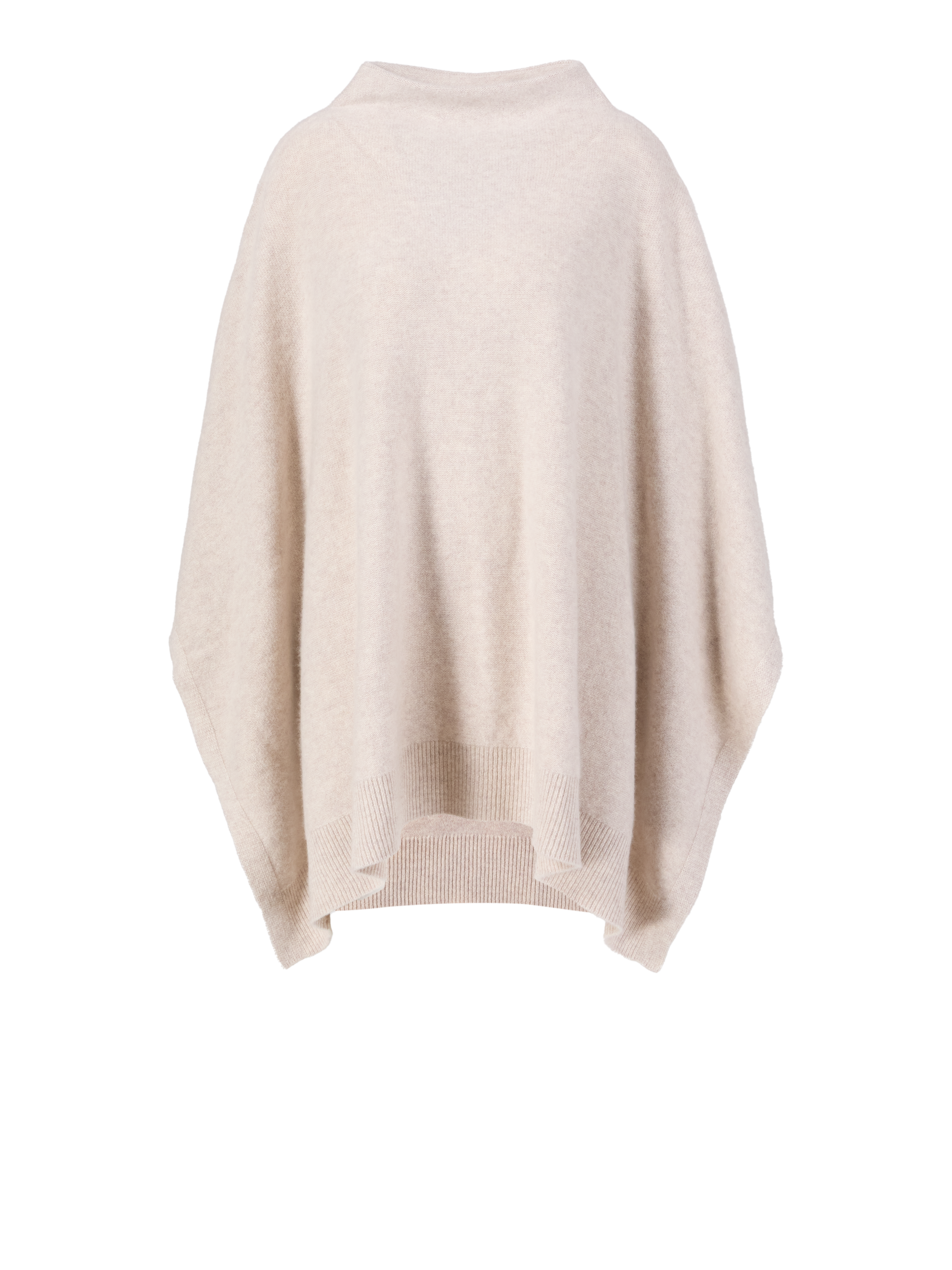 Cashmere-Poncho Beige