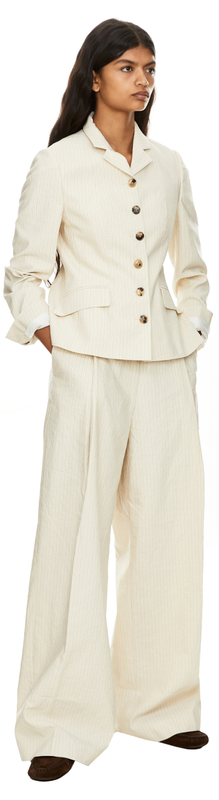 Blazer 'Belia' mit Nadelstreifen Ecru