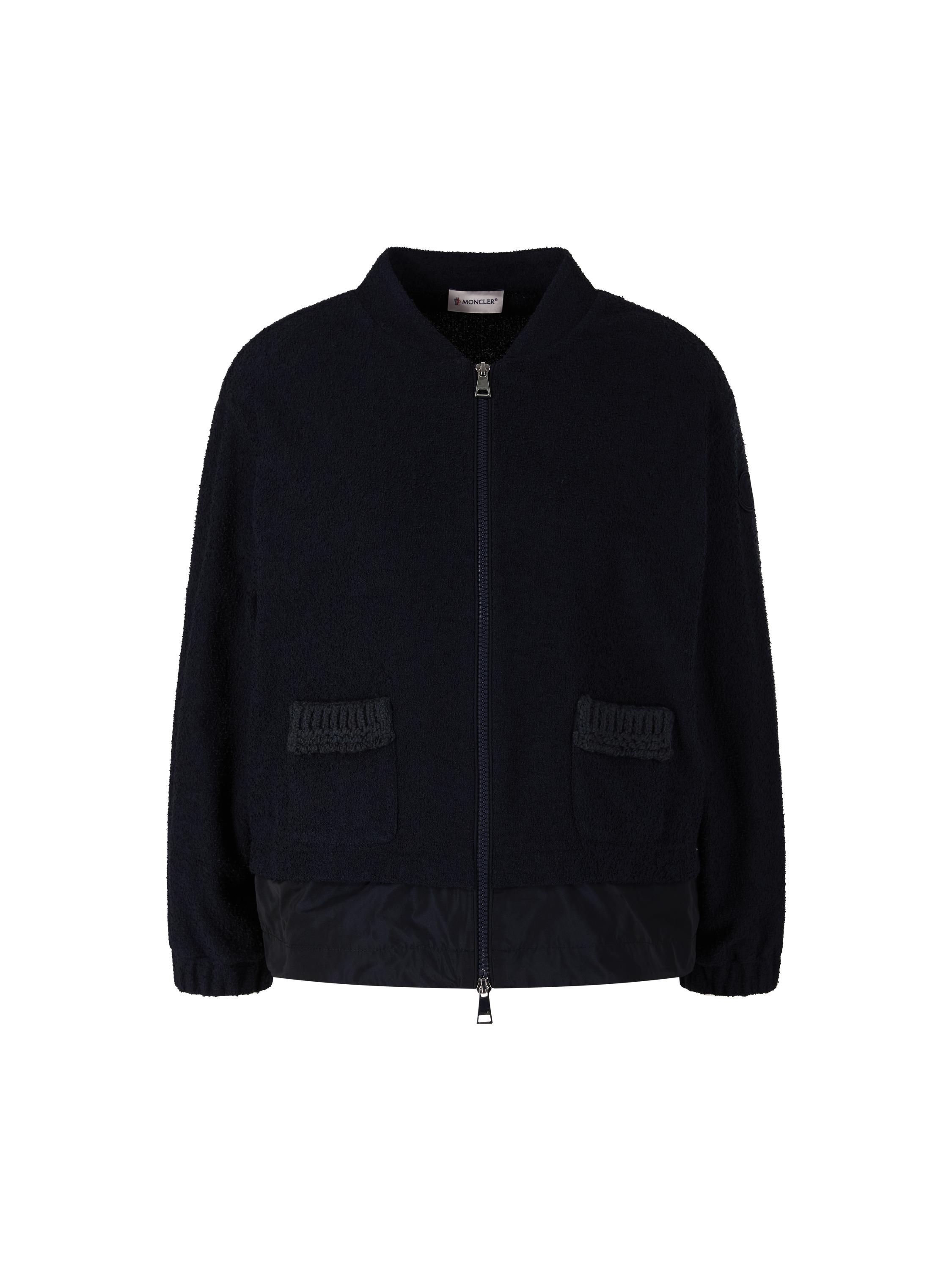 Jacke mit Logoaufnäher Marineblau