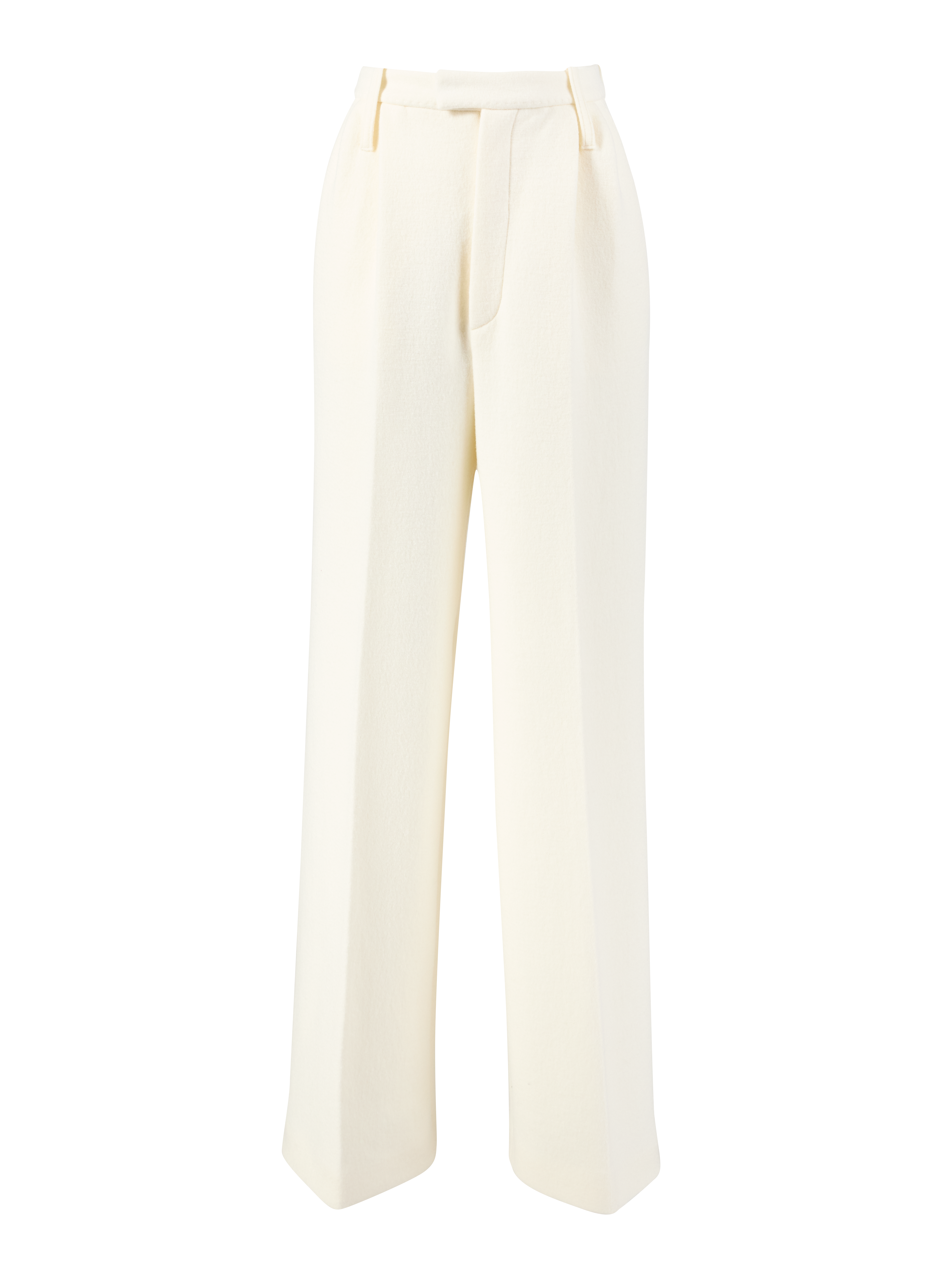 Wool trousers 'Marlene' Cream