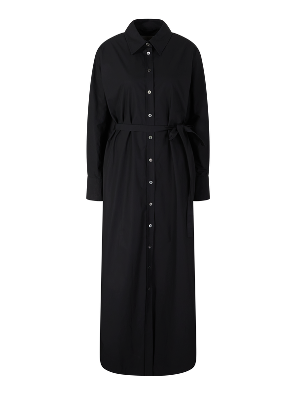 Maxikleid 'The Long Shirt' Schwarz