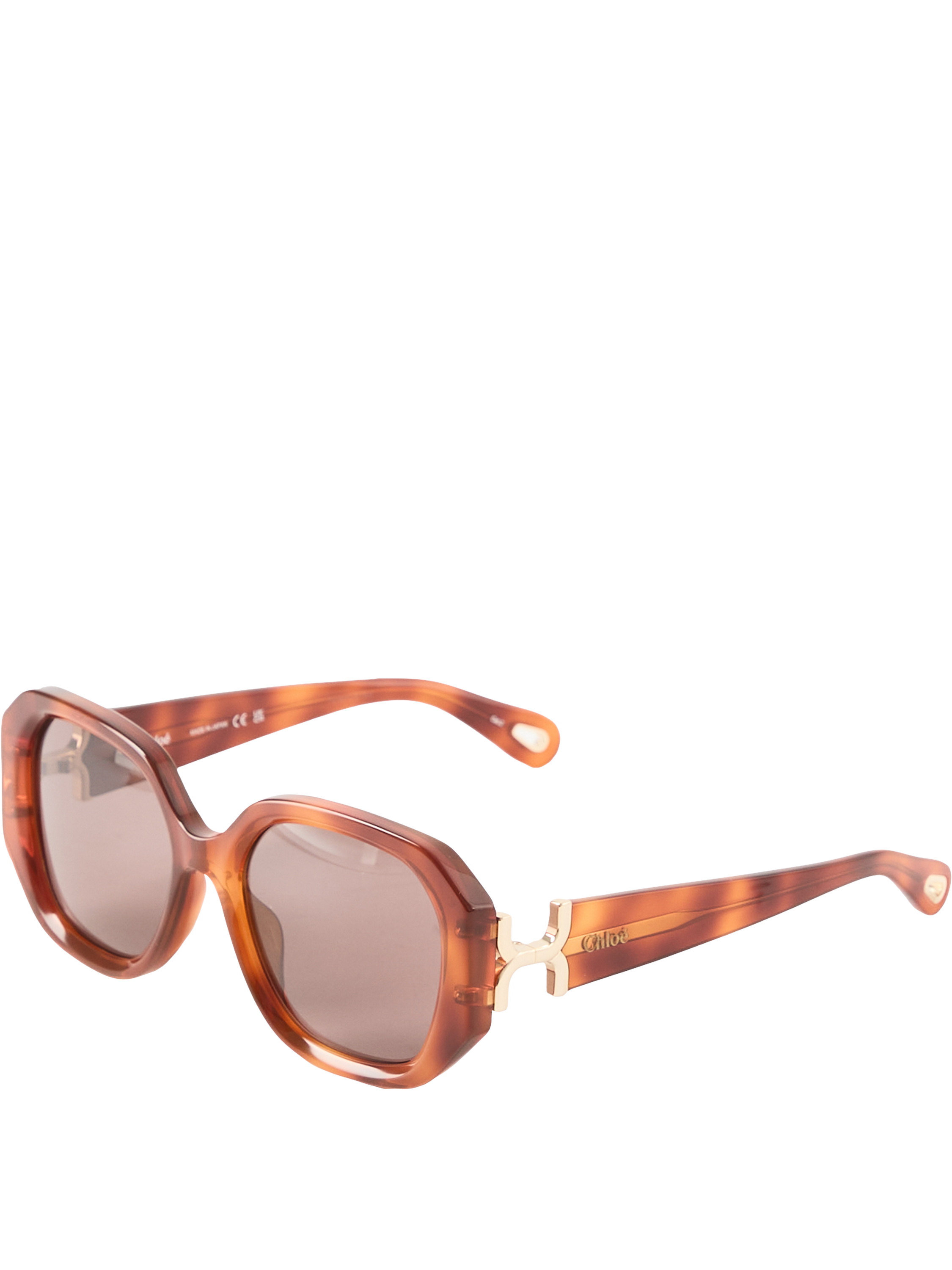 Chloé Oversized Sonnenbrille Havana, Produktansicht – UNGER.DE