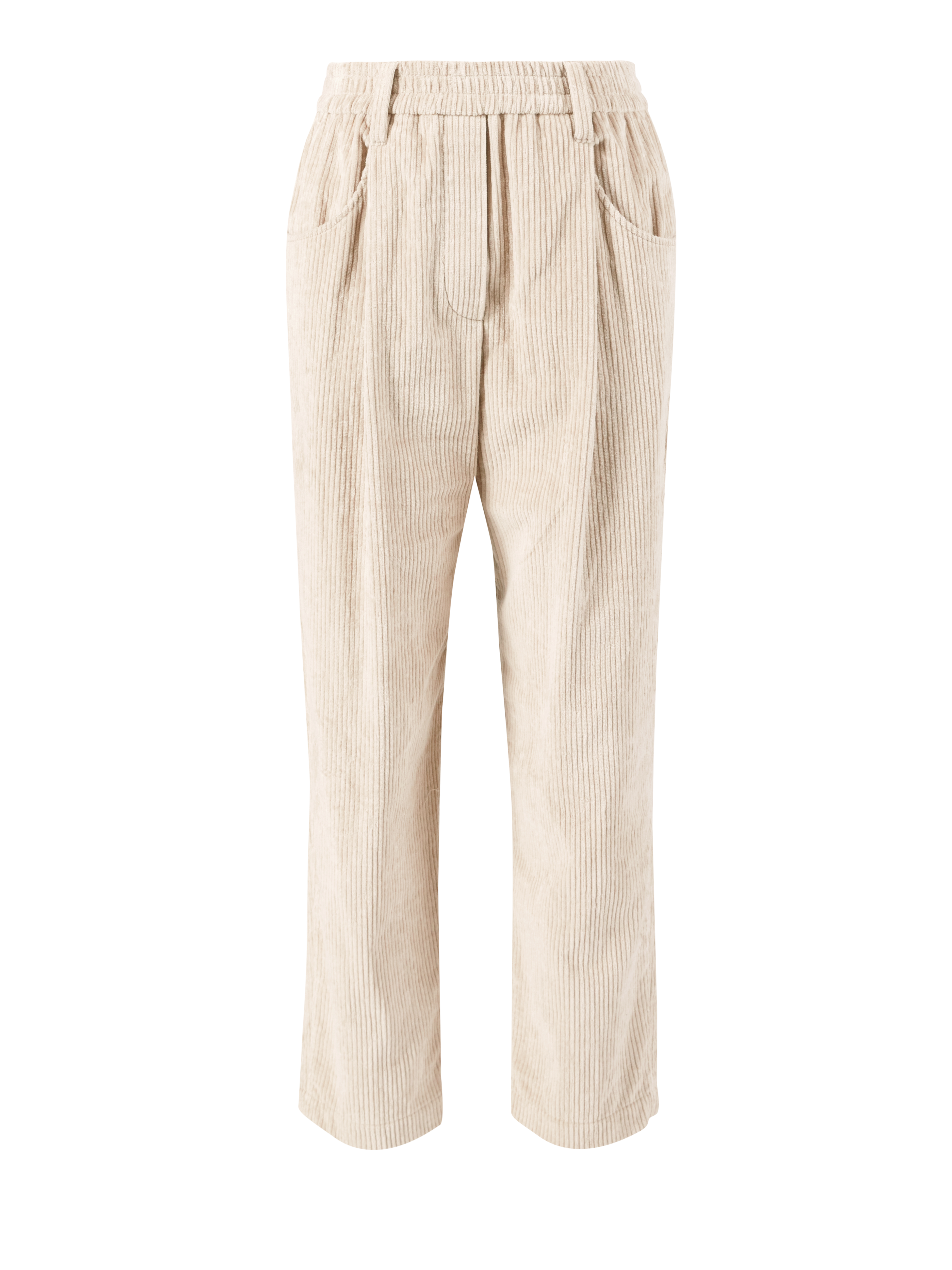 Cordhose Beige