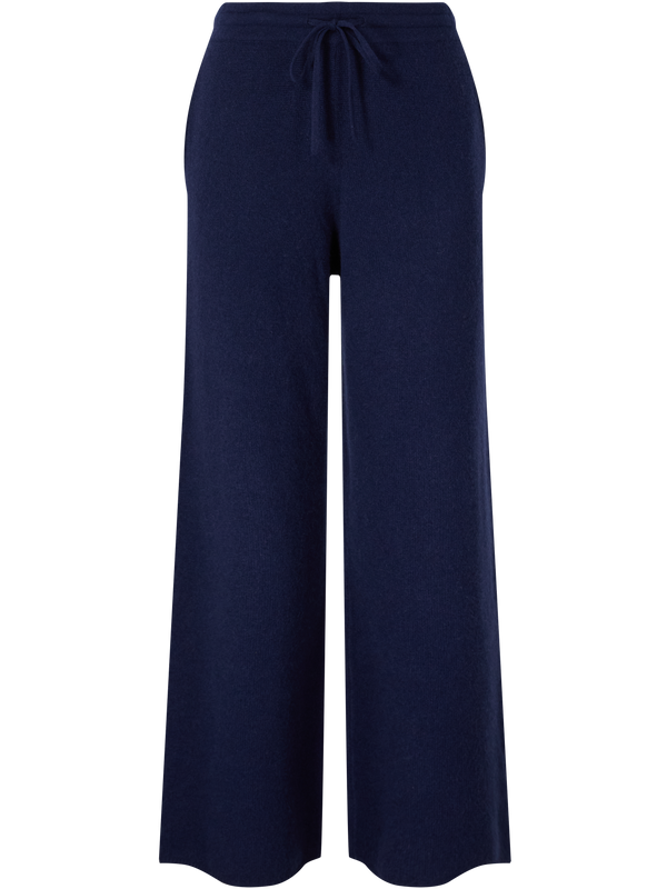 Weite Cashmere-Hose Midnight