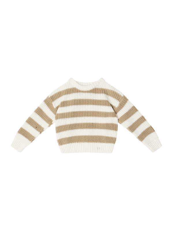 Gestreifter Strickpullover 'Lantana' Beige