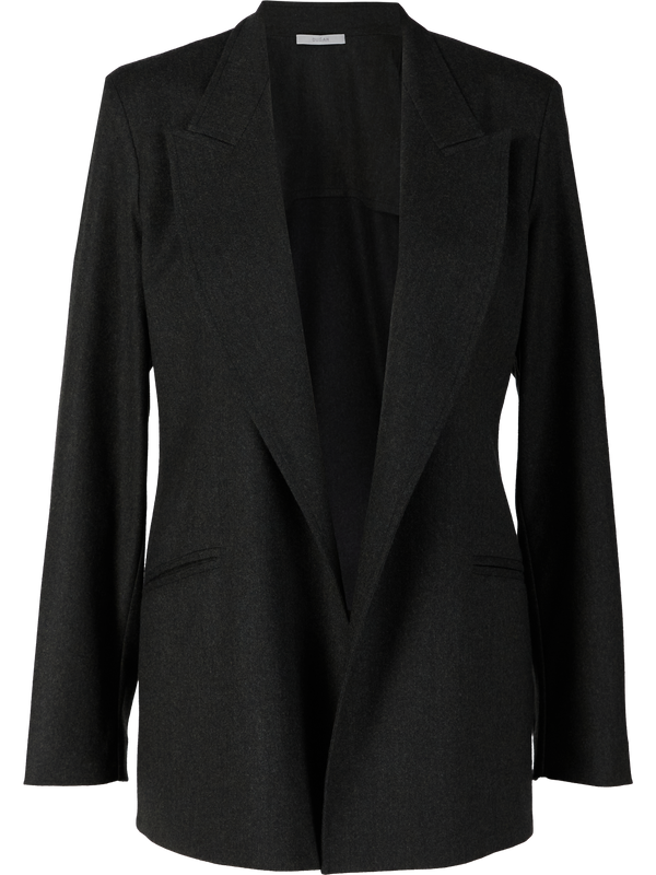 Woollen blazer dark green