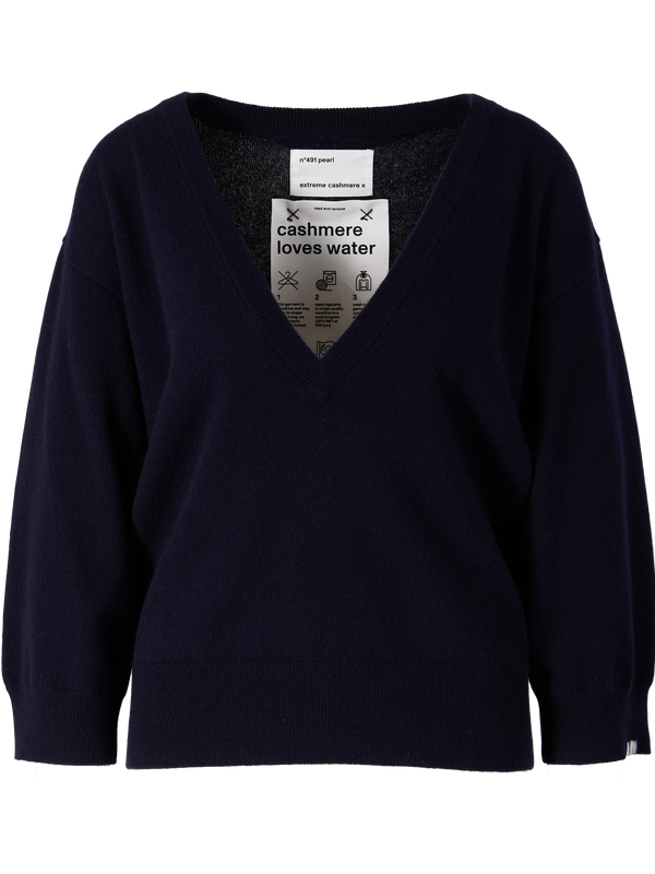 Cashmere-Pullover 'n°491 Pearl' Navy