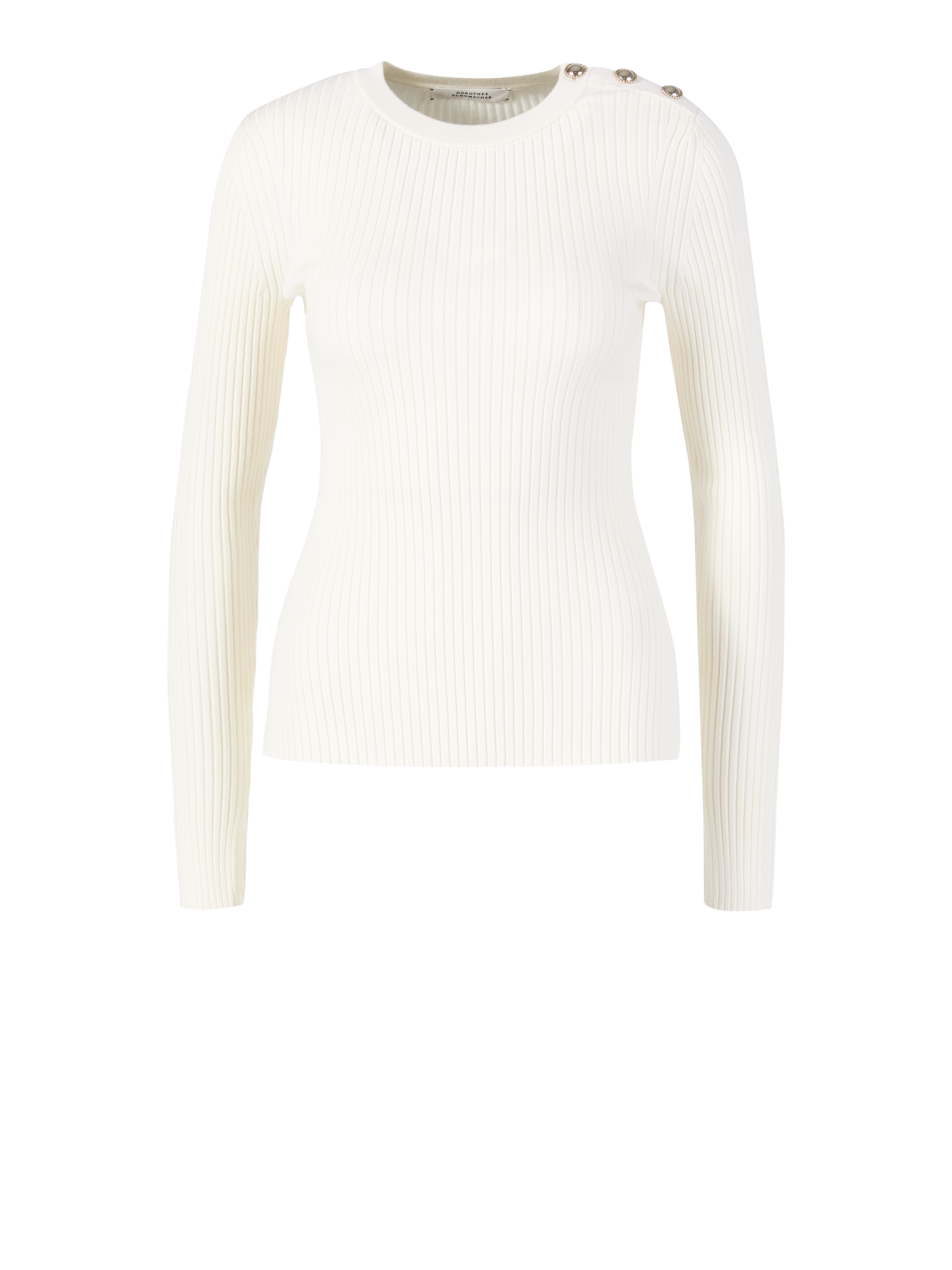 Wool-silk sweater 'Essential Ease' cream