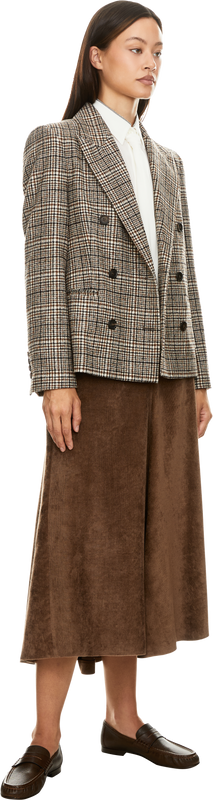 Blazer in multi-coloured Prince of Wales check