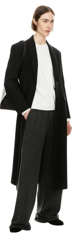 Seiden-Baumwollpullover 'Ottilie' Weiß