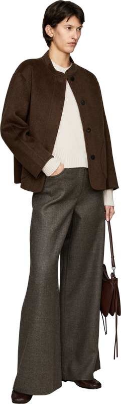 'Kendra' Alabaster cashmere and silk jumper