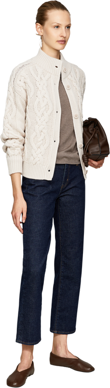 Superfine Cashmere-Pullover 'Laureen' Taupe Del
