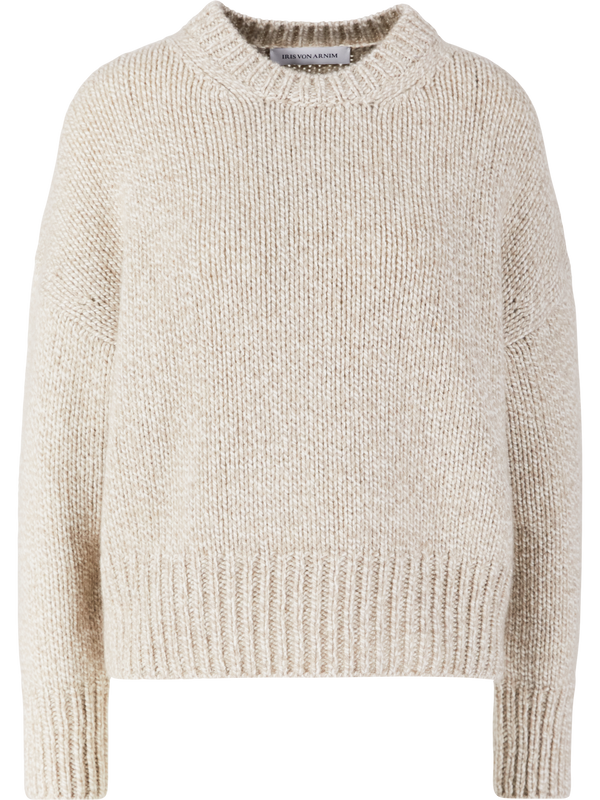 'Maisie' Cashmere Jumper – Alabaster/Ecru