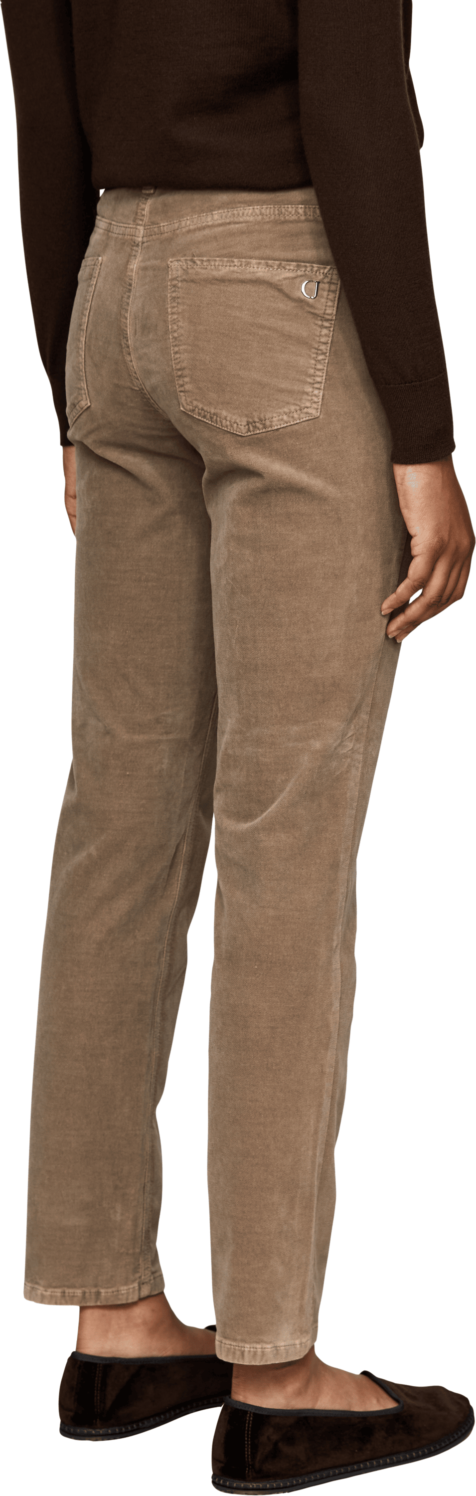 Cambio Cordhose 'Piper' Beige, Rückansicht – UNGER.DE