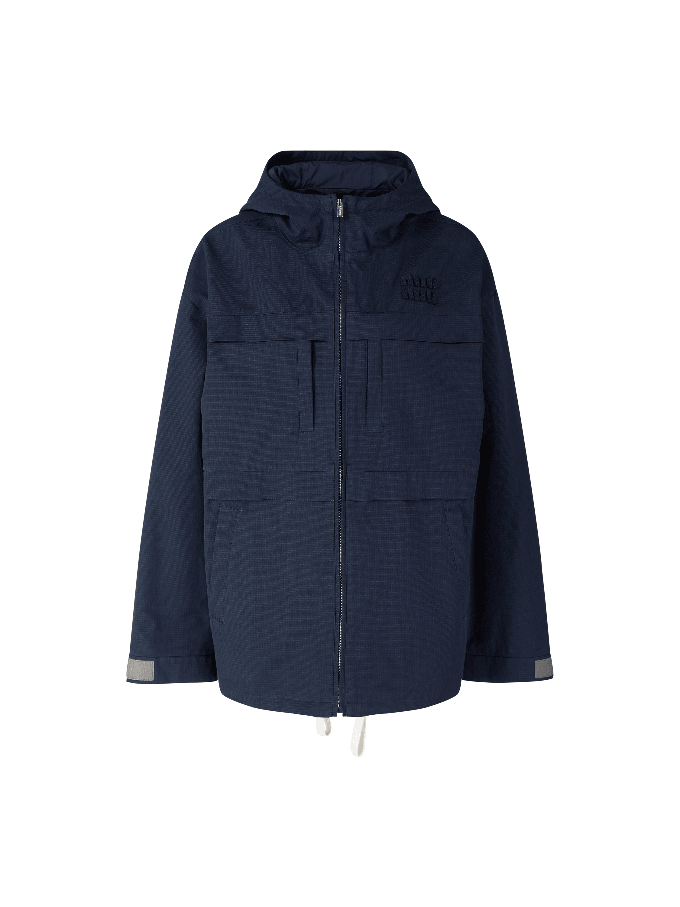 Jacke mit Sticklogo Marineblau