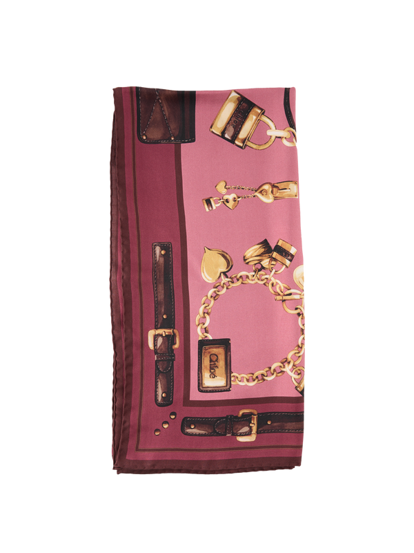 Seiden-Carrétuch 'Paddington' Pink