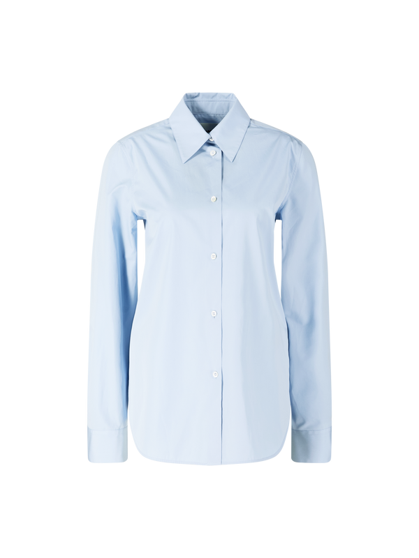 Baumwollhemd Hellblau