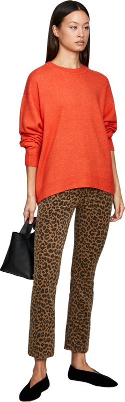 'KALENA 50' cashmere and silk jumper, chilli
