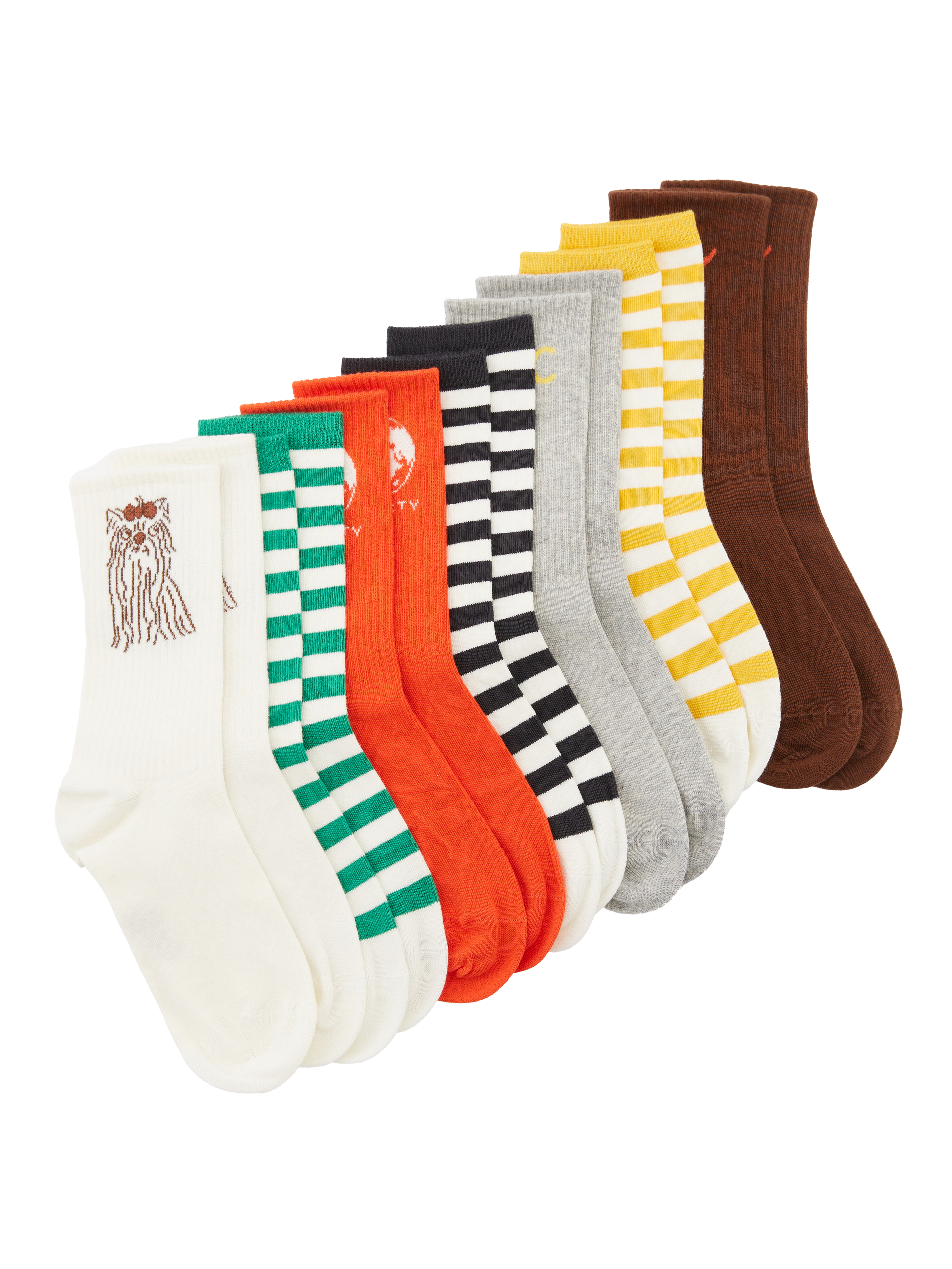 7-er Pack Baumwollsocken 'Society' Multi