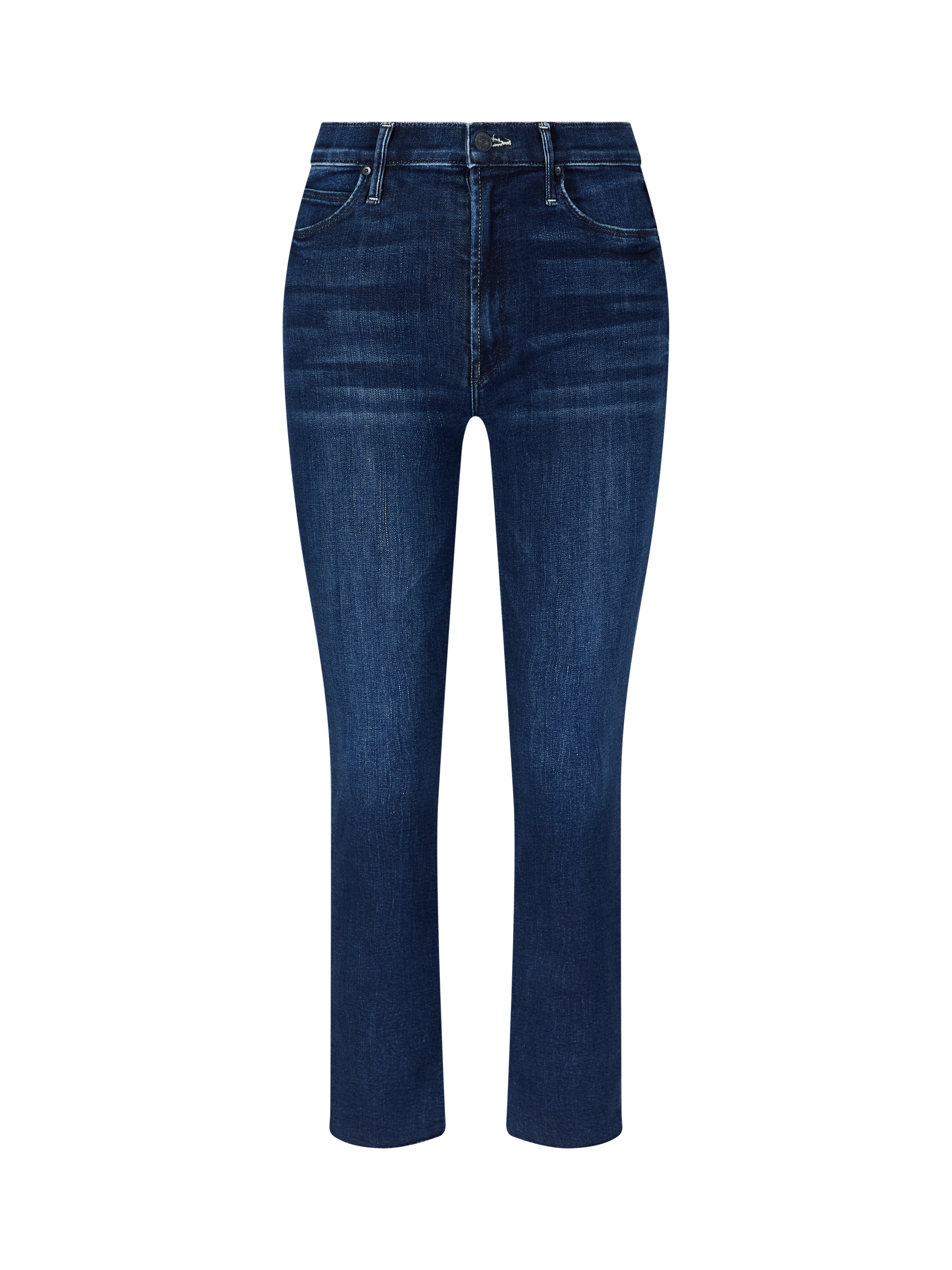 Straight-Leg Jeans 'The Dazzler Ankle Fray' Marineblau