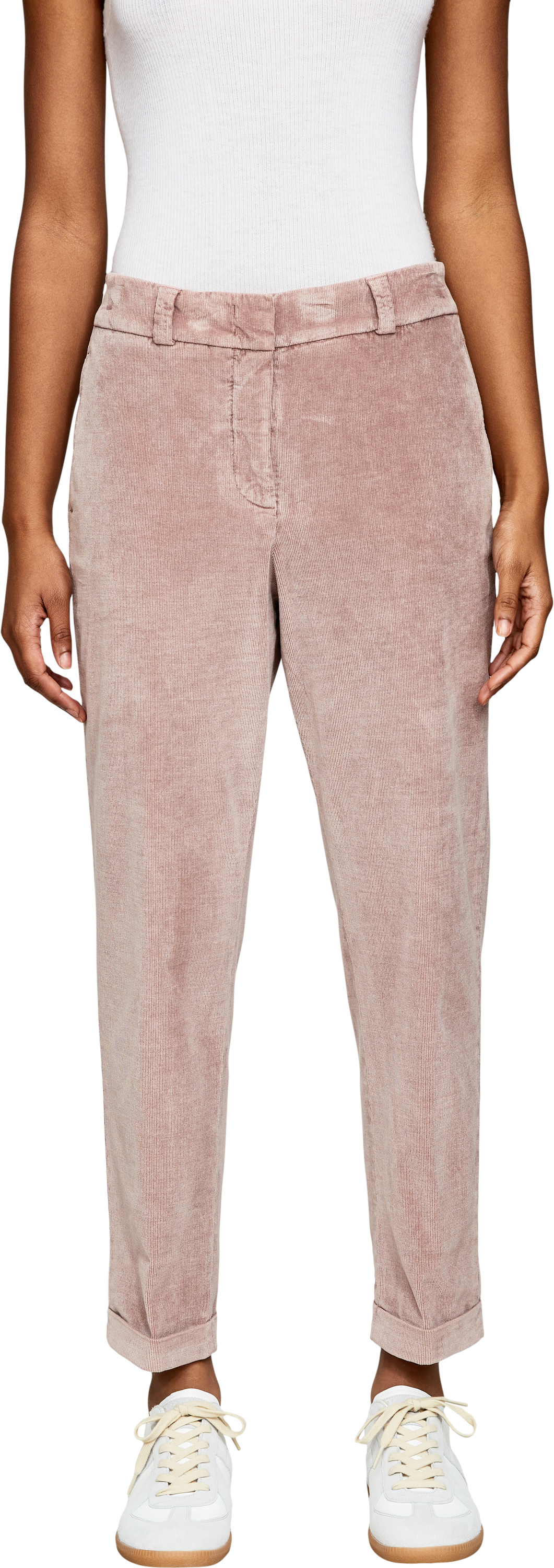 Peserico Cordhose Rosé, Frontansicht – UNGER.DE