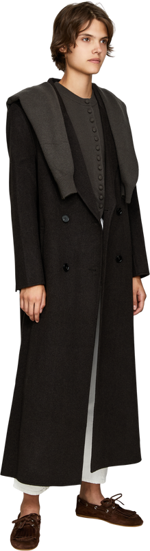 'Wilona' Dark Fern cashmere cardigan