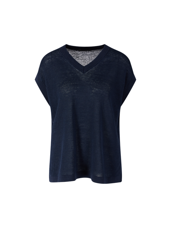 Leinenshirt 'Ghianda' Marineblau