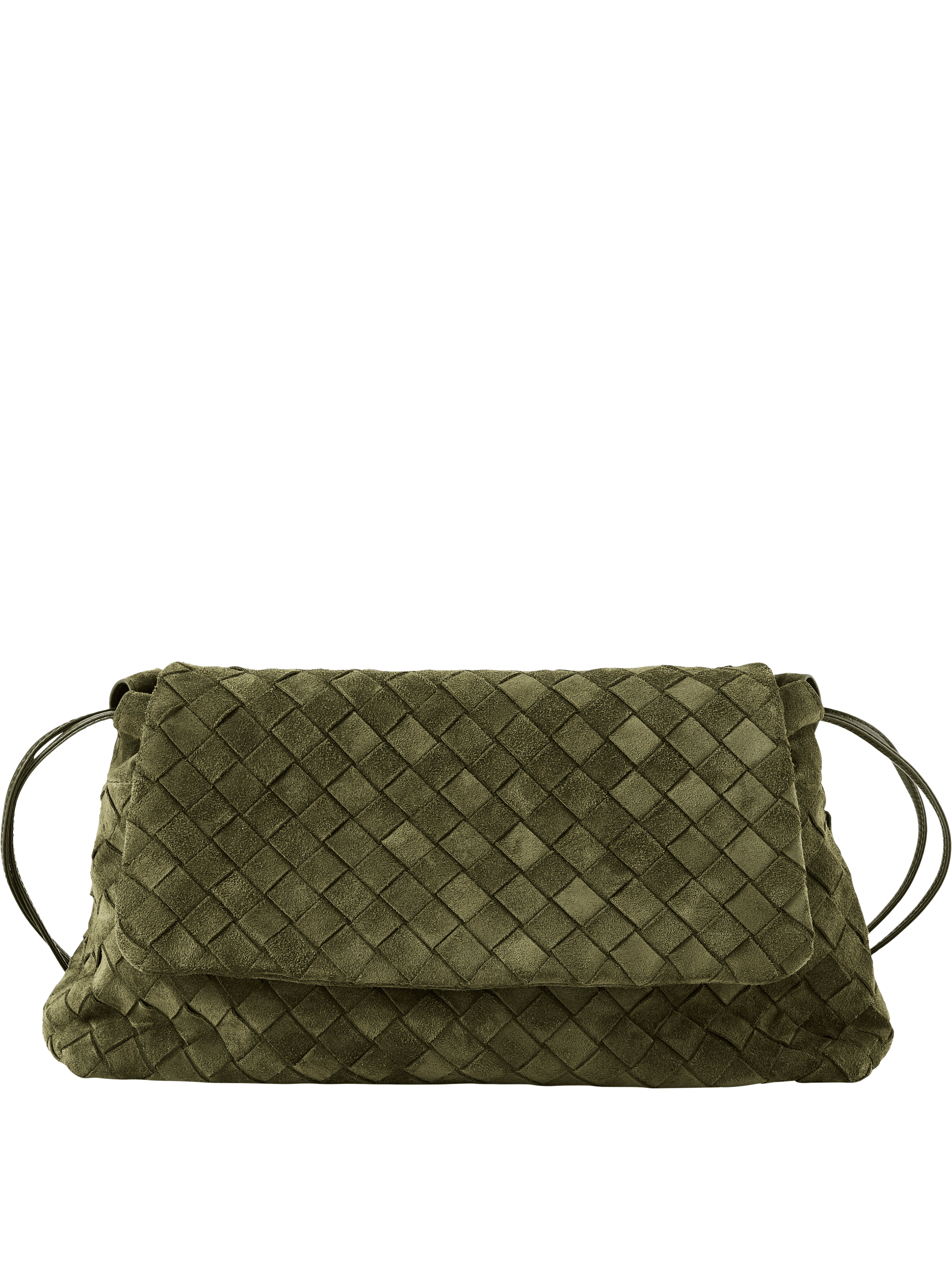 Clutch 'Dustbag Giorno' Green Tweed