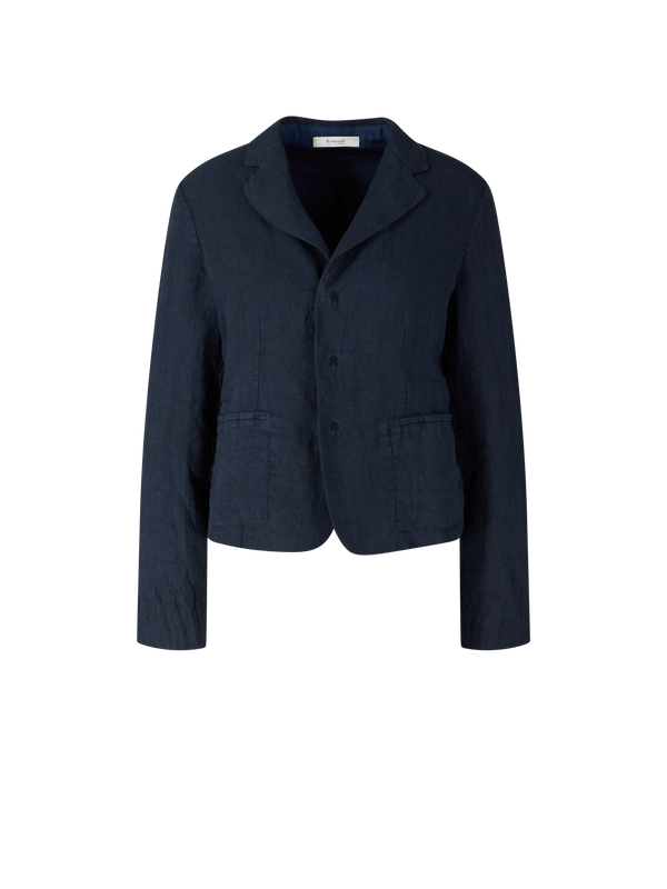 Leinenblazer Marineblau