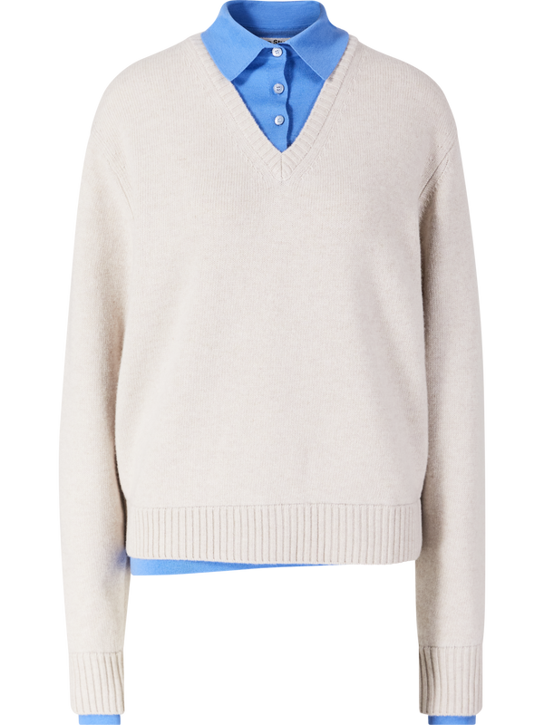 Cream-coloured woollen jumper