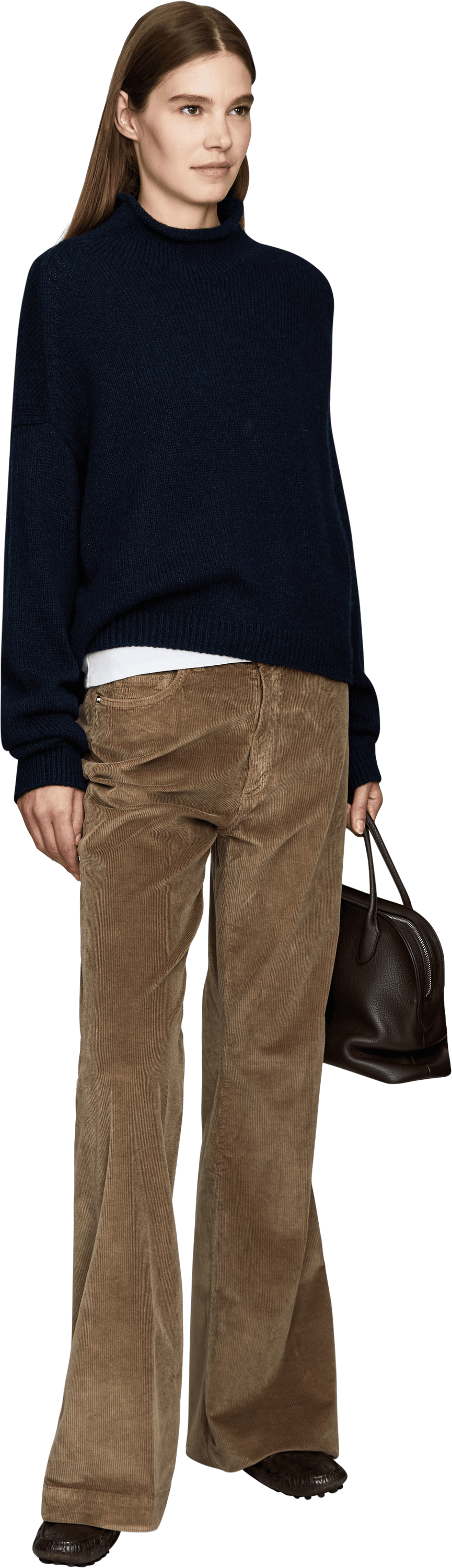 nine:inthe:morning Cordhose 'Paolie' Beige, Modelansicht – UNGER.DE