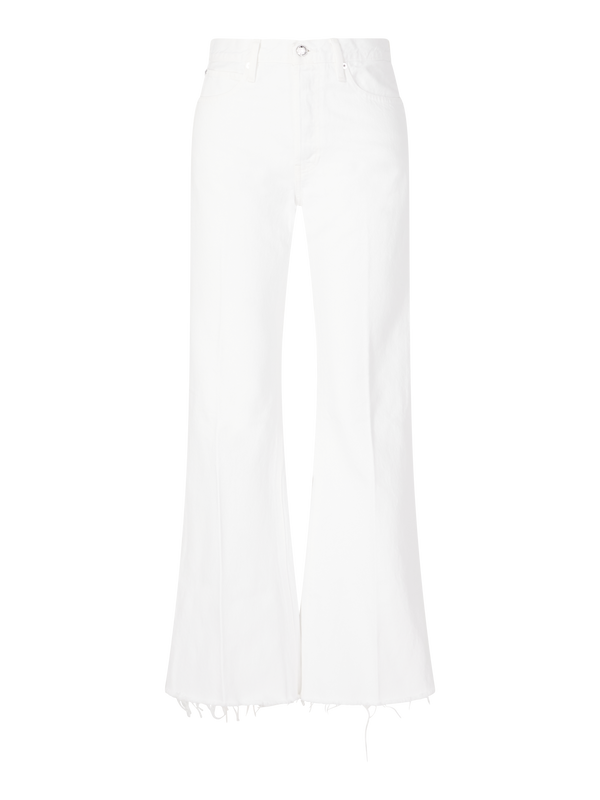 'The Lax' White Wide-Leg Jeans