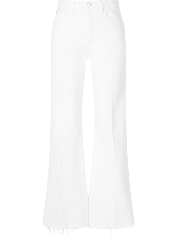 'The Lax' White Wide-Leg Jeans