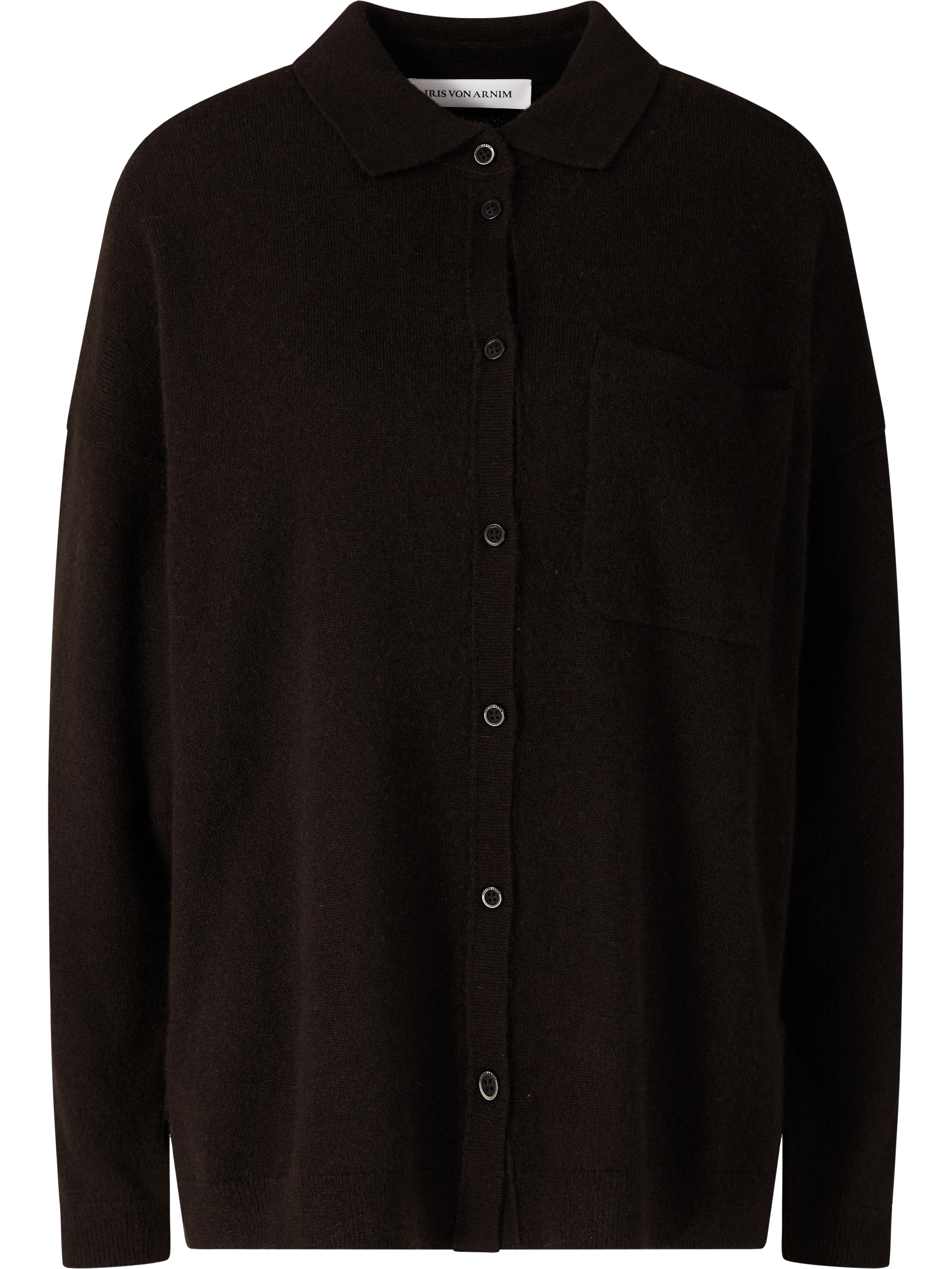 Cashmere-Seidenstrickjacke 'Netimara' Schokolade